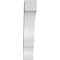 Ekena Millwork 5 1/2-in. W x 18-in. D x 30-in. H Balboa Architectural Grade PVC Knee Brace BRCP055X18X30BOA - alternate 3